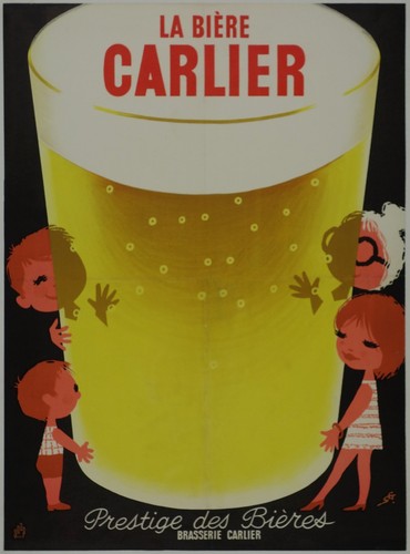 Affiche poster biere - poster, carlier